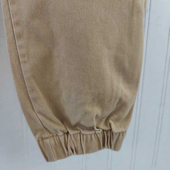 Aeropostale Khaki High Rise Jogger with elastic band waist and feet, Size XS - Picture 7 of 16